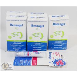 BAG OF ASSORTED BENZAGEL ACNE TREATMENTS