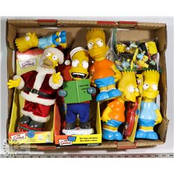 FLAT OF SIMPSON COLLECTABLE FIGURES