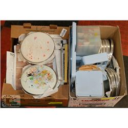 2 LARGE BOXES OF TRI-CHEM EMBROIDERY PAINTS