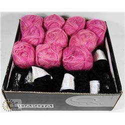 FLAT OF 9 BALLS MODA-DEA CHI-CHI FANCY YARN.