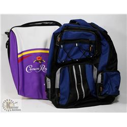 SET OF 2 BACK PACKS - 1 BLUE & 1 PURPLE