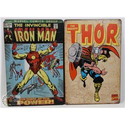 LOT OF TWO NEW! 12" X 8" METAL SIGNS