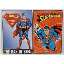 LOT OF TWO NEW! 12" X 8" METAL SIGNS