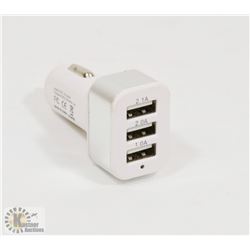 3 PORT USB CAR CHARGER ADAPTOR.