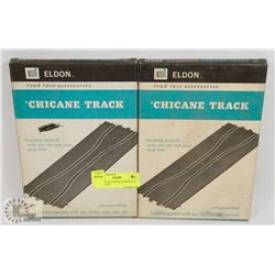 2PC NEW OLD STOCK ELDON SLOT CAR TRACK.