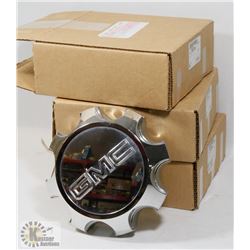 SET OF 4 GMC CHROME CENTER CAPS FOR 18" WHEEL