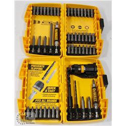 BOX W/NEW DEWALT BIT SETS - TOOLS