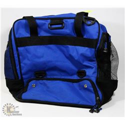 BLUE CANVAS CARRY-ON BAG/SPORTS BAG -