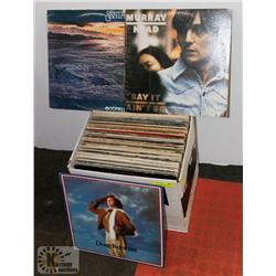 BOX OF RECORDS INCLUDES BOZZ SKAGGS, EDDIE MONEY,