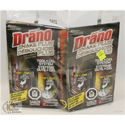 BAG OF DRANO SNAKE PLUS DRAIN CLEANER