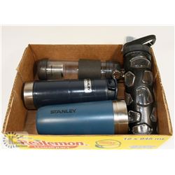 FLAT OF  STANLEY THERMOSES AND MORE