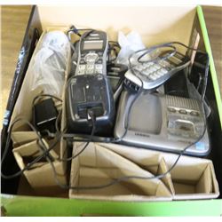 BOX OF ASSORTED UNIDEN PORTABLE TELEPHONES & BASES