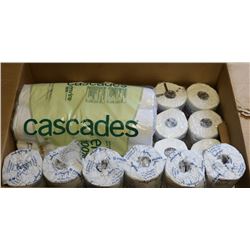 LARGE BOX OF COMMERCIAL TOILET PAPER ROLLS