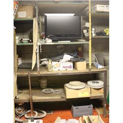 LARGE SHELF WITH CONTENTS