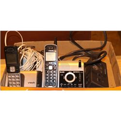 LOT OF VTECH CORDLESS PHONES & EXTENSIONS