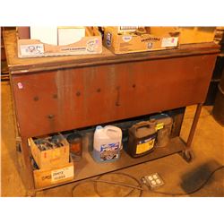 METAL ROLLING PARTS CLEANING CABINET WITH LID
