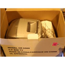 NEW MODEL OR6500 5.5" B/W TV