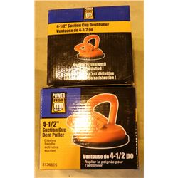PAIR OF NEW POWERFIST 4-1/2" SUCTION CUP DENT