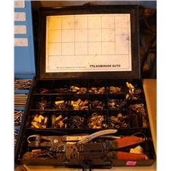 METAL CASE OF ASSORTED INSULATED TERMINALS