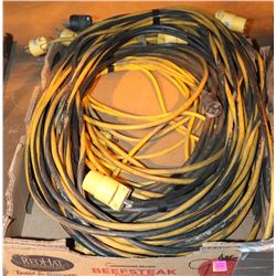 FLAT OF ASSORTED EXTENSION CORDS