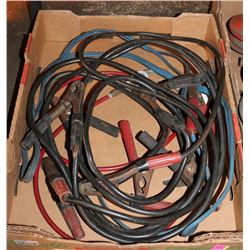 LOT OF BOOSTER CABLES AND FALL PROTECTION DOG
