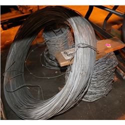 ROLL OF GALVANIZED WIRE & 2 ROLL BARBED WIRE