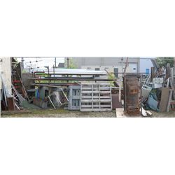 LARGE QUANTITY OF SCRAP STEEL & PVC PIPE