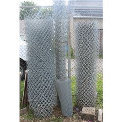 3 MISC ROLLS OF CHAIN LINK FENCE & CHICKEN WIRE