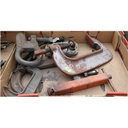 FLAT OF VARIOUS CLAMPS