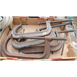LOT OF 4 LARGE CLAMPS
