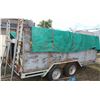 Image 1 : 14 FT CUSTOM BUILT TANDEM AXLE TRAILER C/W SIDES
