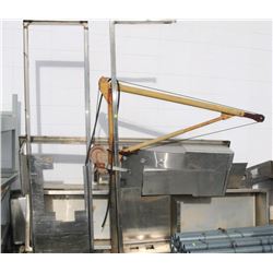 LOT OF MISC STAINLESS STEEL & CUSTOM BUILT HOIST