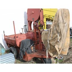 VINTAGE CONCRETE BUCKET HAULER, 10HP W/TAIL WHEEL