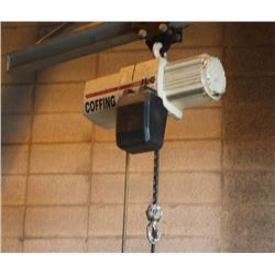 COFFING 1/2 TON HOIST WITH CONTROLLER, MODEL JLC