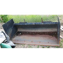 QUIK TACH 5FT SNOW BUCKET, FITS ST130 SKID STEER