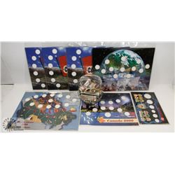 A JAR OF FOREIGN MONEY WITH USA