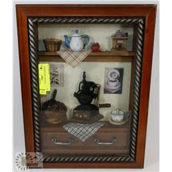 VINTAGE SHADOW  BOX KITCHEN 3D