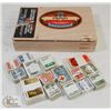 Image 1 : CIGAR BOX FULL OF 100 LOT VINTAGE CANADIAN STAMPS