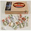 Image 1 : CIGAR BOX FULL OF 100 LOT VINTAGE CANADIAN STAMPS