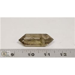 #100-SMOKY CRYSTAL QUARTZ  2 POINT HEALING STONE 2