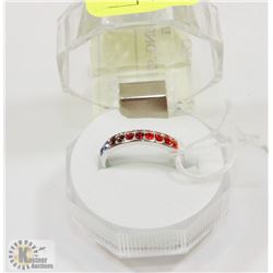 #16-CUBIC ZIRCONIA RING .925 STERLING SILVER RING