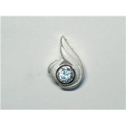 90) STERLING SILVER CUBIC ZIRCONIA PENDANT