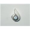 Image 1 : 90) STERLING SILVER CUBIC ZIRCONIA PENDANT