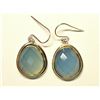 Image 1 : 65) STERLING SILVER CHALCEDONY EARRINGS