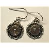 Image 1 : 67) STERLING SILVER LABRADORITE EARRINGS