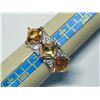 Image 1 : 50) STERLING SILVER CITRINE RING
