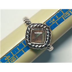 41) STERLING SILVER LABRADORITE RING