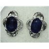 Image 4 : 35) STERLING SILVER SAPPHIRE & CZ 4PC SET