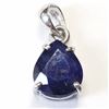 Image 1 : 14) STERLING SILVER SAPPHIRE PENDANT