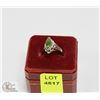 Image 1 : STAMPED .925 SILVER SEMI-PRECIOUS STONE RING